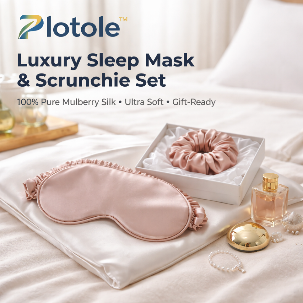Luxury Silk Sleep Mask & Scrunchie Set