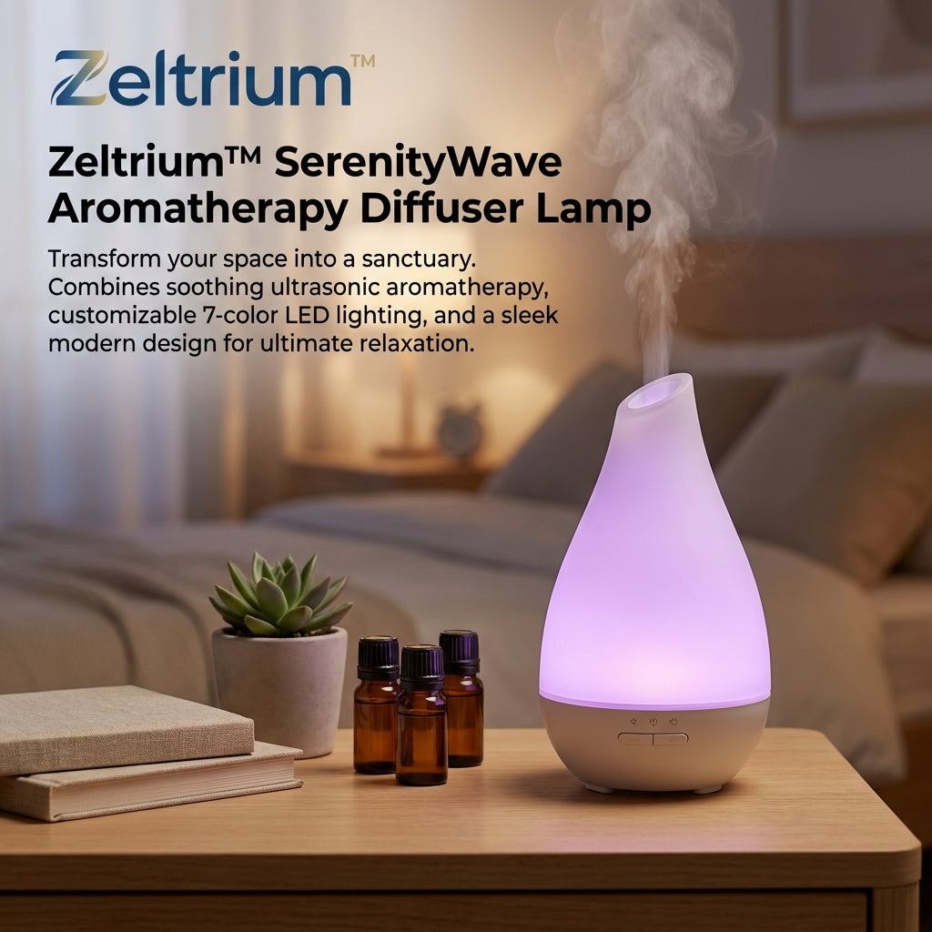 Zeltrium™ SerenityWave Aromatherapy Diffuser Lamp