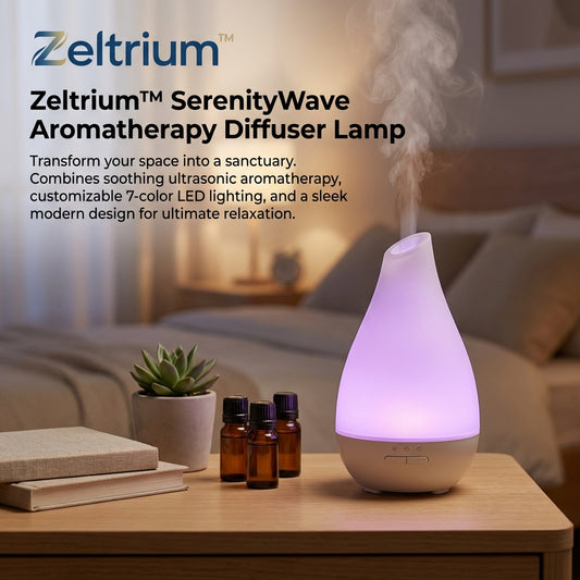Zeltrium™ SerenityWave Aromatherapy Diffuser Lamp
